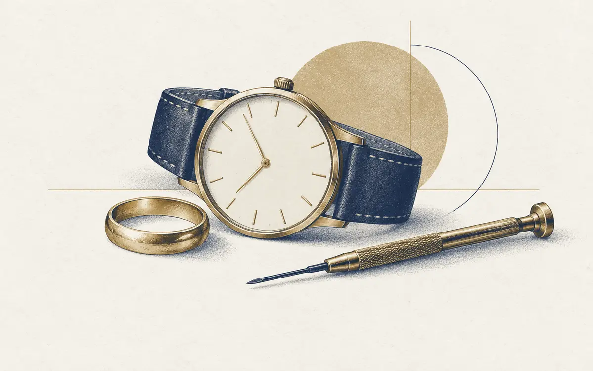 Illustration zu Schmuck- und Uhrenreparaturen