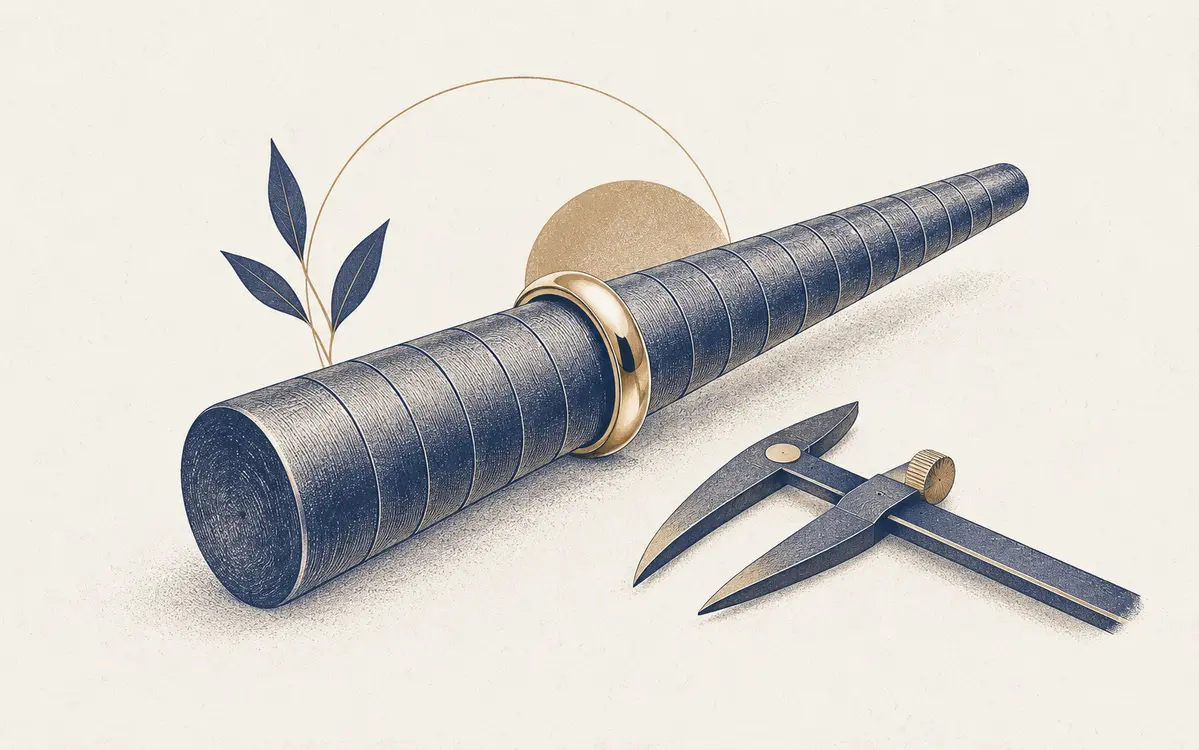 Illustration zur fachgerechten Ringgrößenänderung